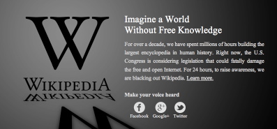Wikipedia Blackout screenshot