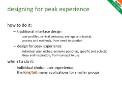 designing for peek experience